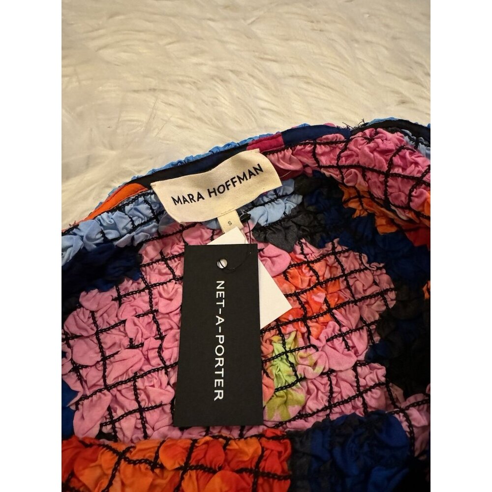 Mara Hoffman New Laura Dress Popcorn Mini Multicolor Floral Small - Picture 4 of 5